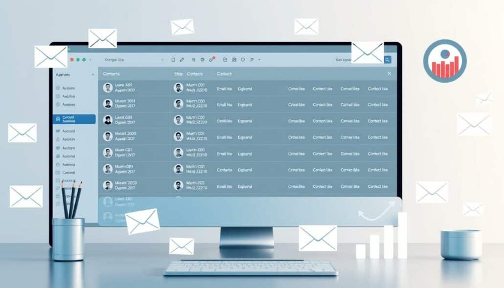 Kontaktlisten verwalten und Email-Versand